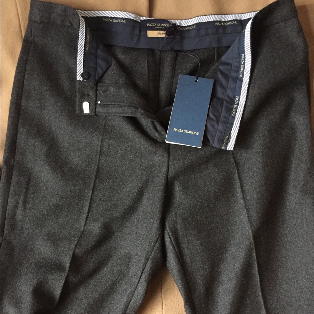 Piazza Sempione Heather Grey Pants NWT